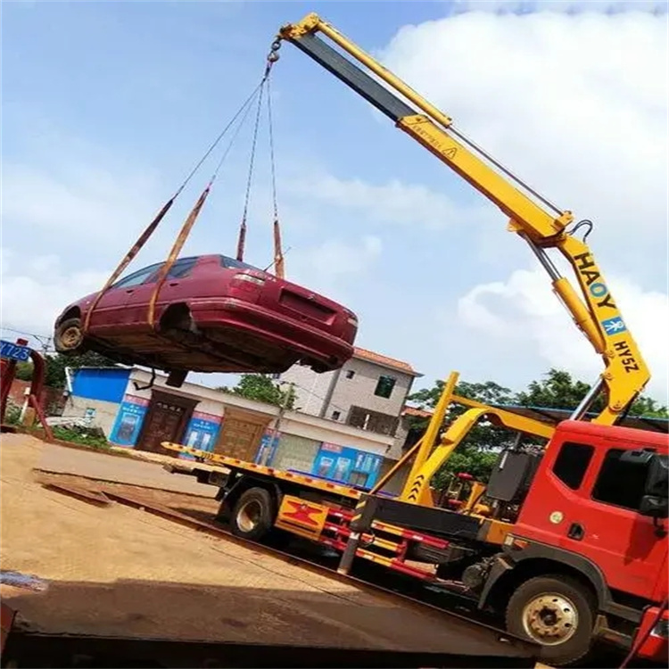 明光吊车救援小汽车怎么吊